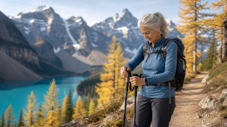 begin senior hiking adventure