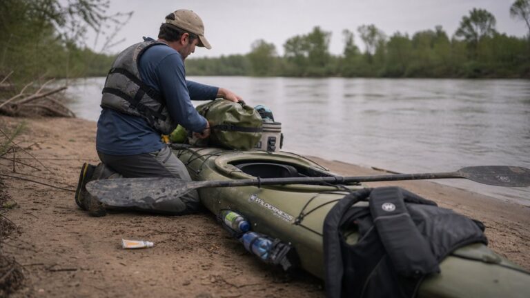 efficiently organize kayak essentials