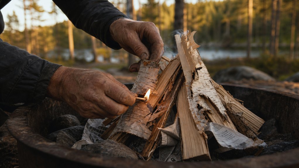 safe campfire building techniques