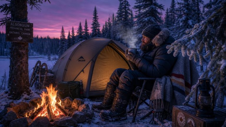 stay cozy while camping