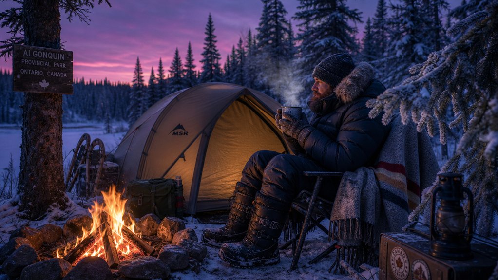 stay cozy while camping