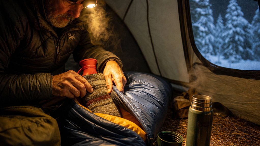 warm water bottle trick